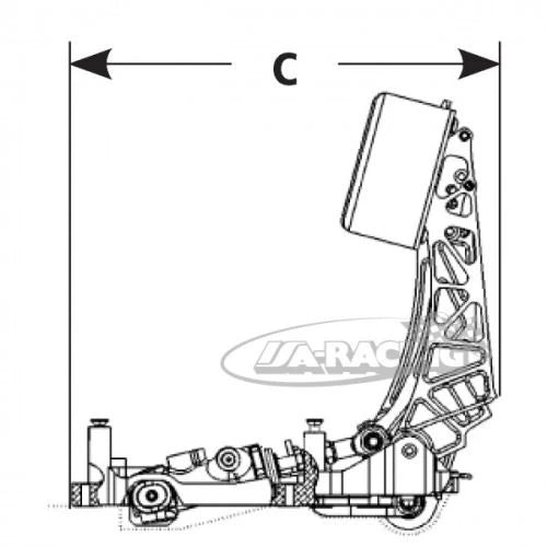 CP5516 AP Racing Pedaleinheit stehend 3 Pedale Bremse / Kupplung / Gas mit Poti