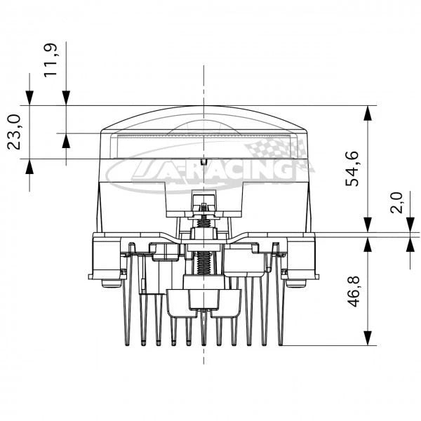 LED Fernscheinwerfer G3 Ø 90mm NCC® Rahmenbefestigung