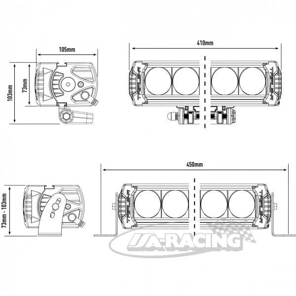 LAZER Triple-R 1000 Elite, Gen. 2 Scheinwerfermodul mit 8 LED