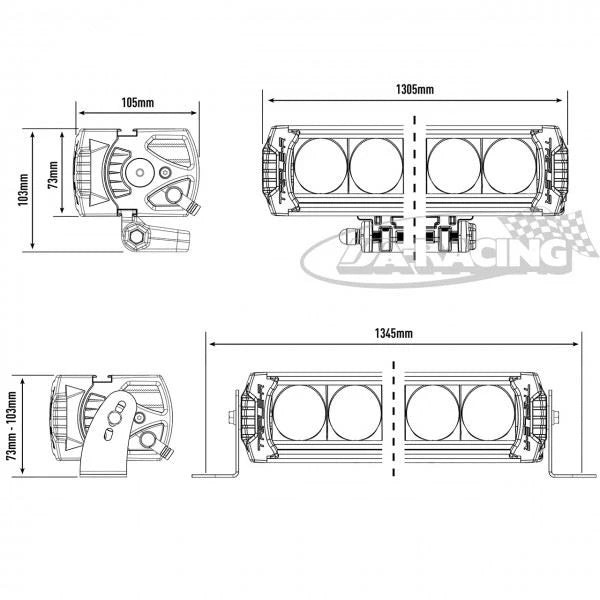 LAZER Triple-R 1000 Elite Gen2 Low Beam Assist mit 26 LED