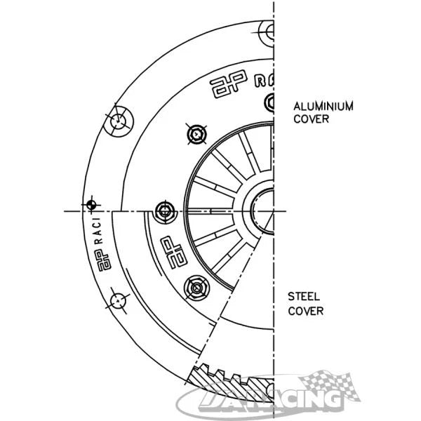 CP2125 2-Scheiben Sintermetall-Kupplung Ø184mm, Stahl, Zahnringausführung