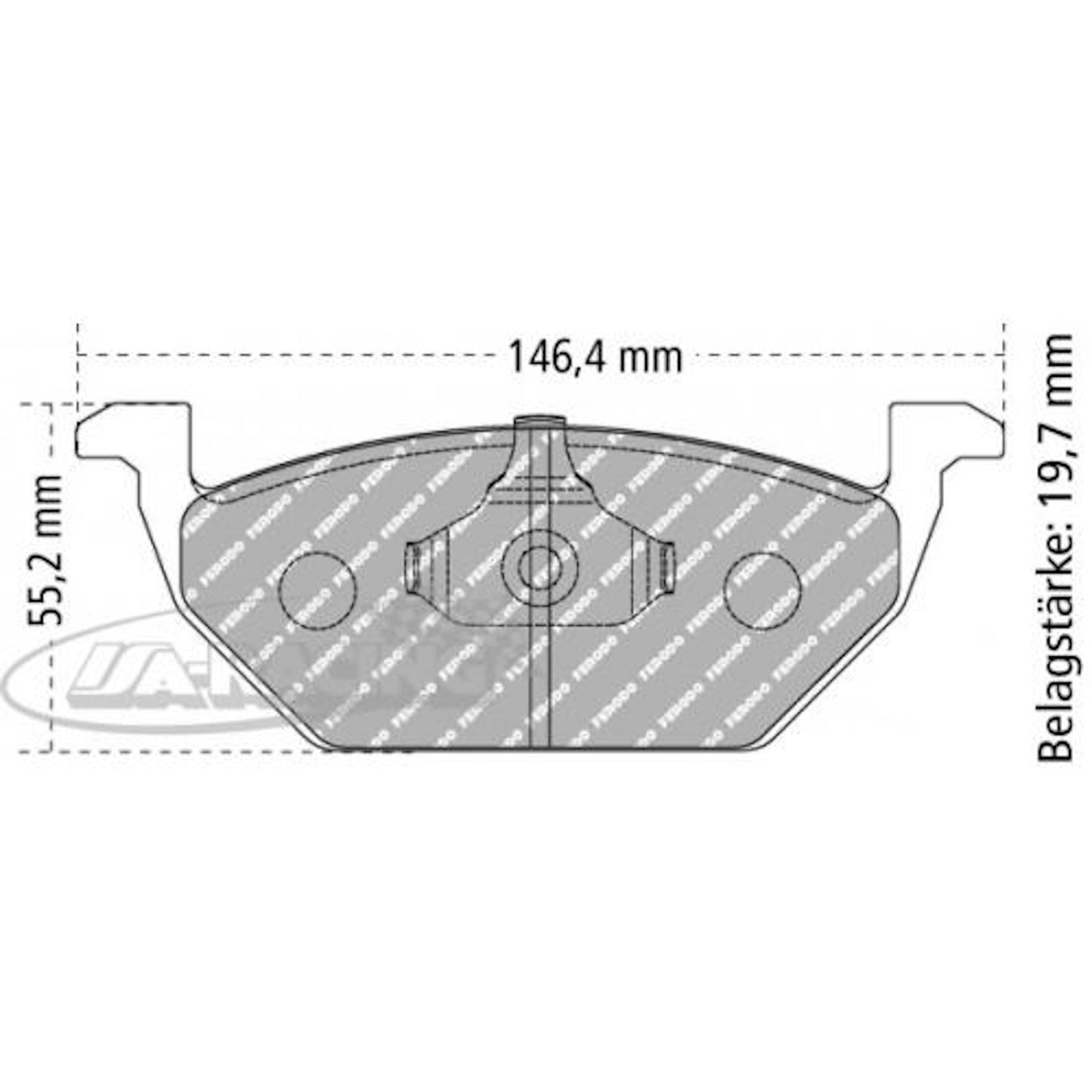 FCP1094 Ferodo Bremsbelag