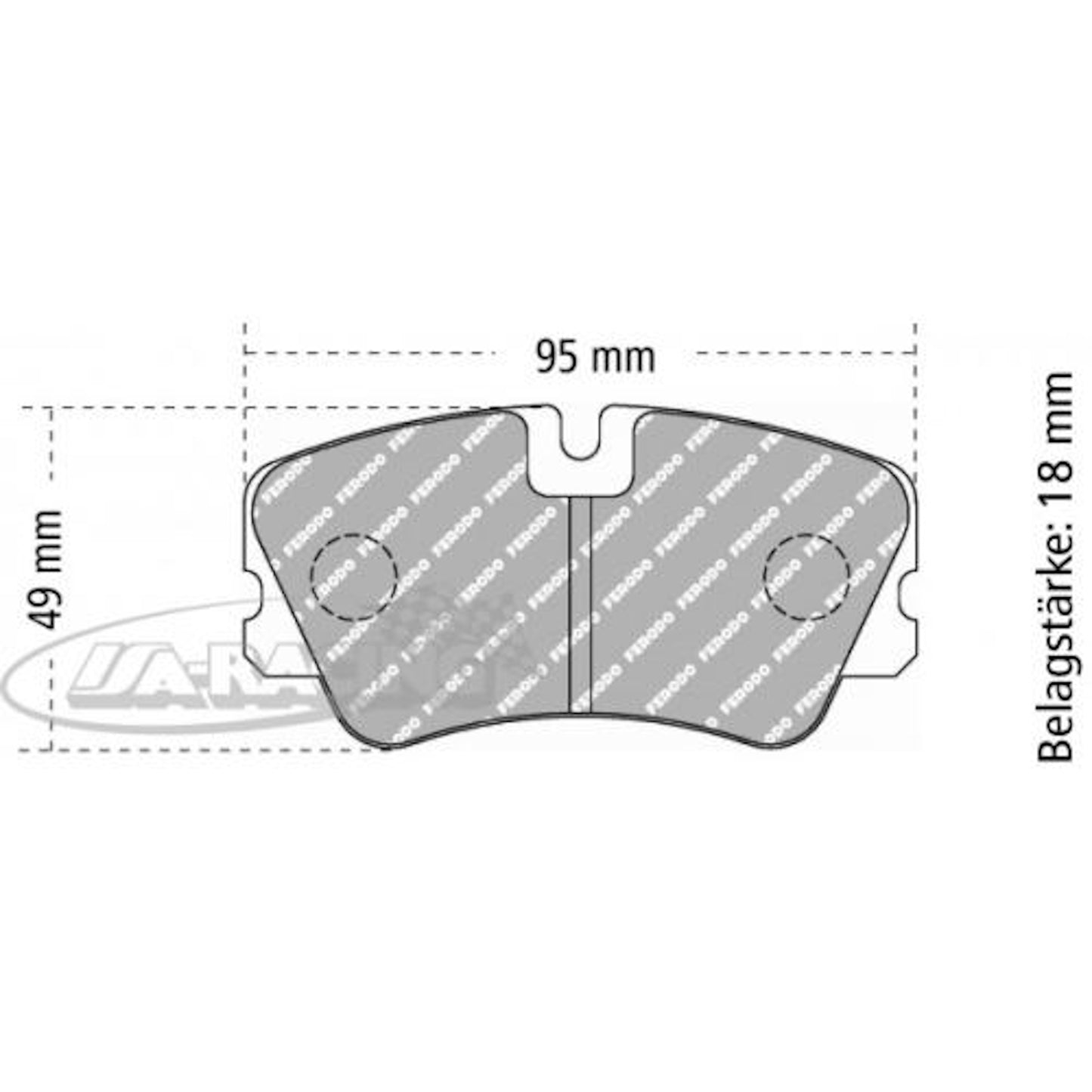 FCP1133 Ferodo Bremsbelag