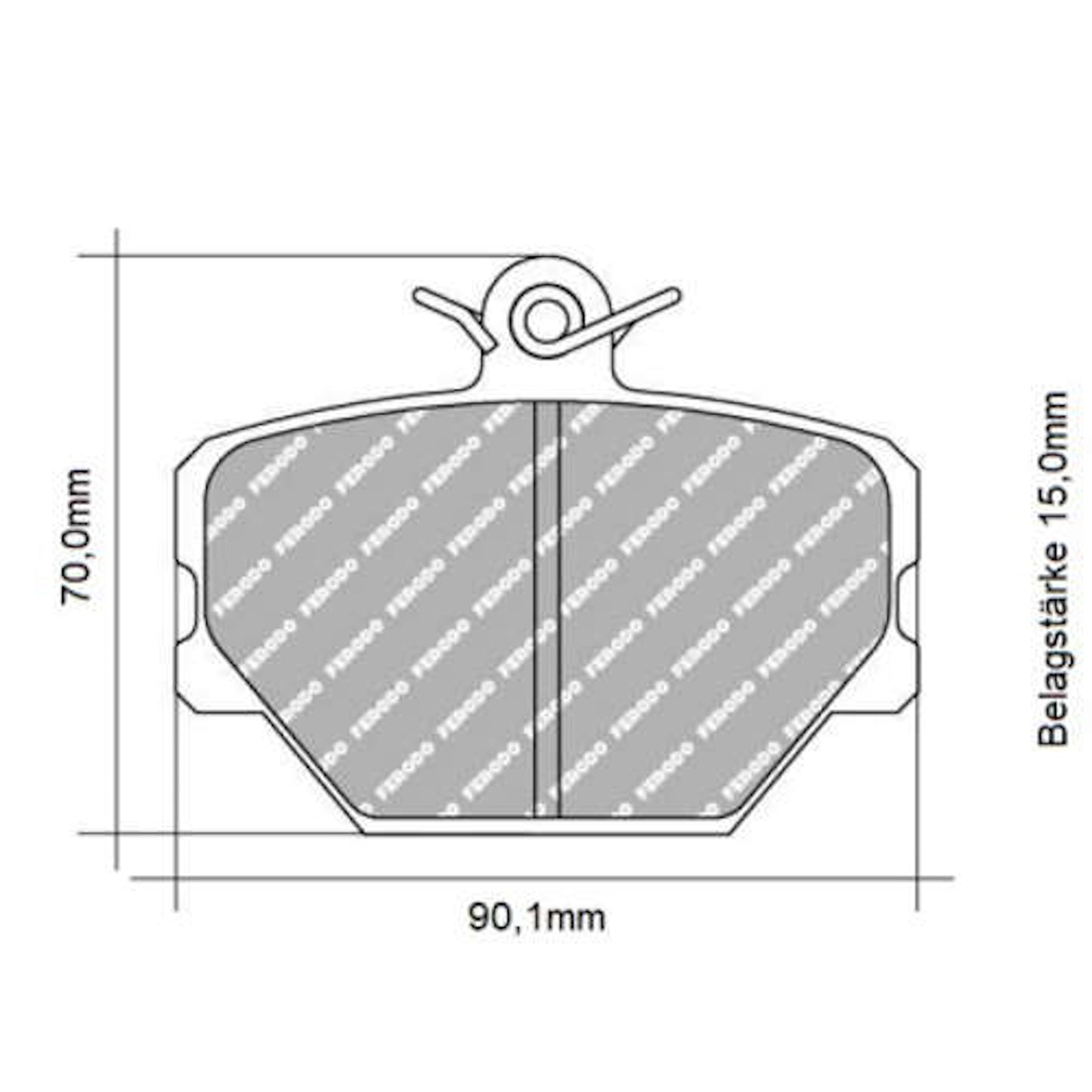 FCP1162 Ferodo Bremsbelag