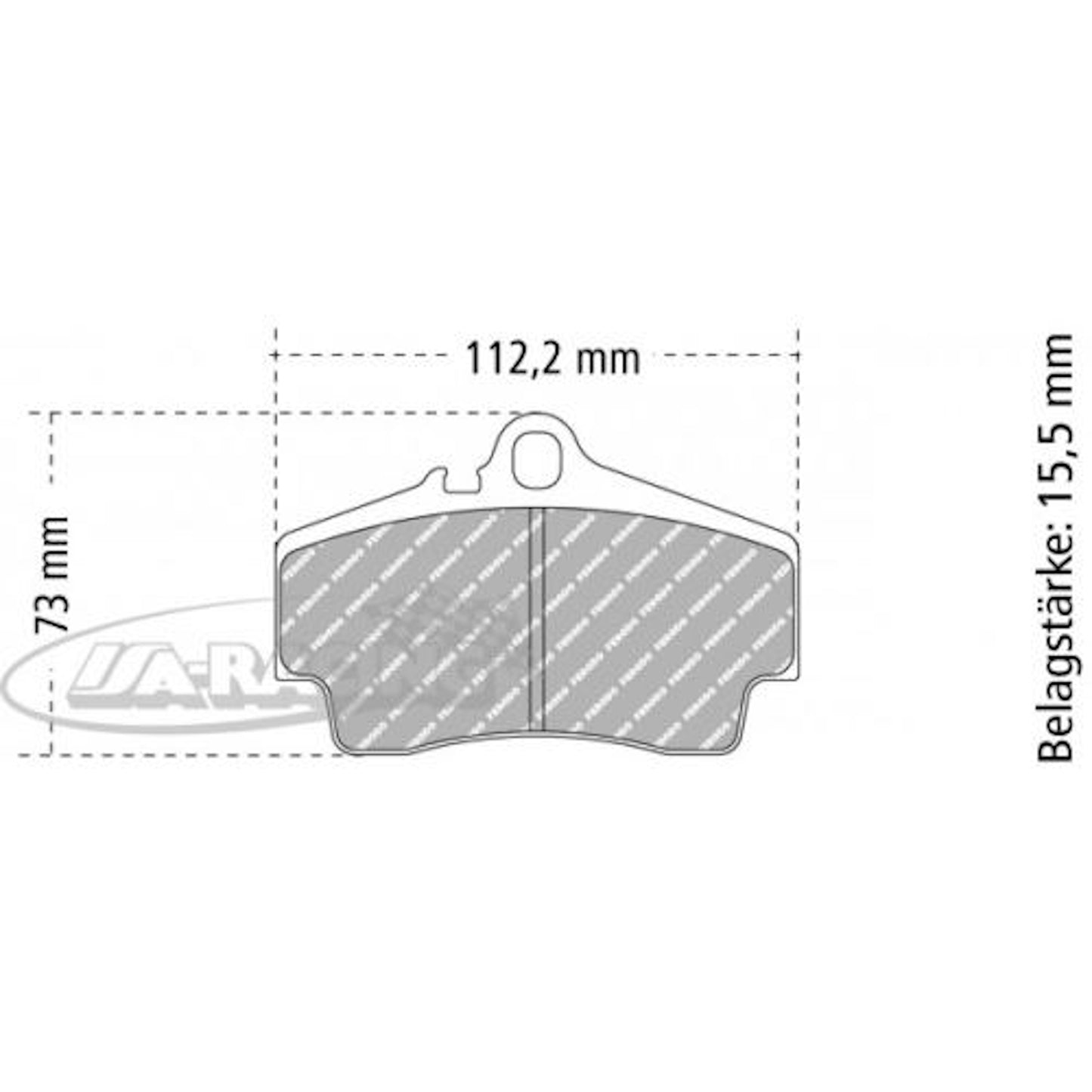 FCP1308 Ferodo Bremsbelag