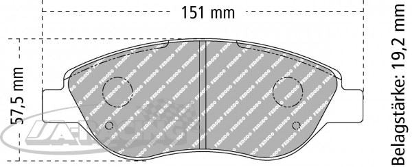 FDS1468 Ferodo Bremsbelag
