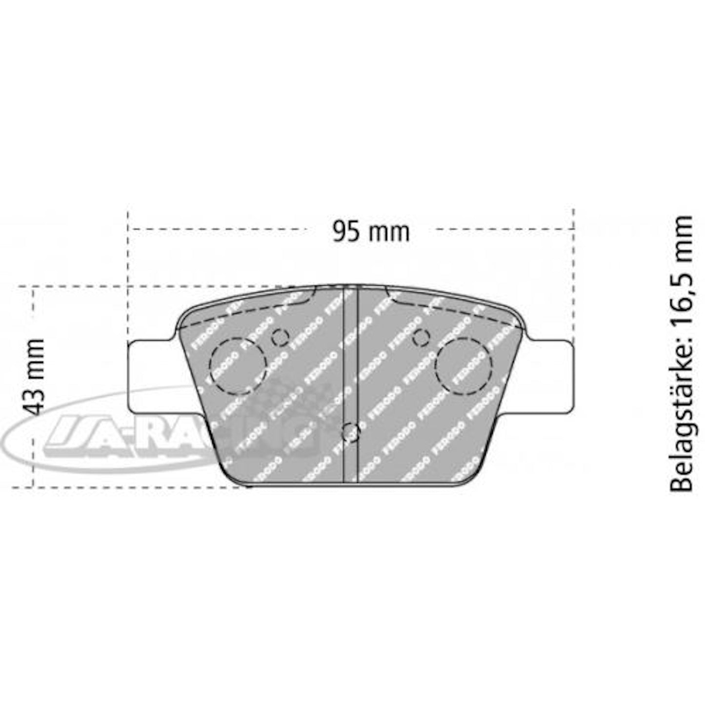 FCP1469 Ferodo Bremsbelag
