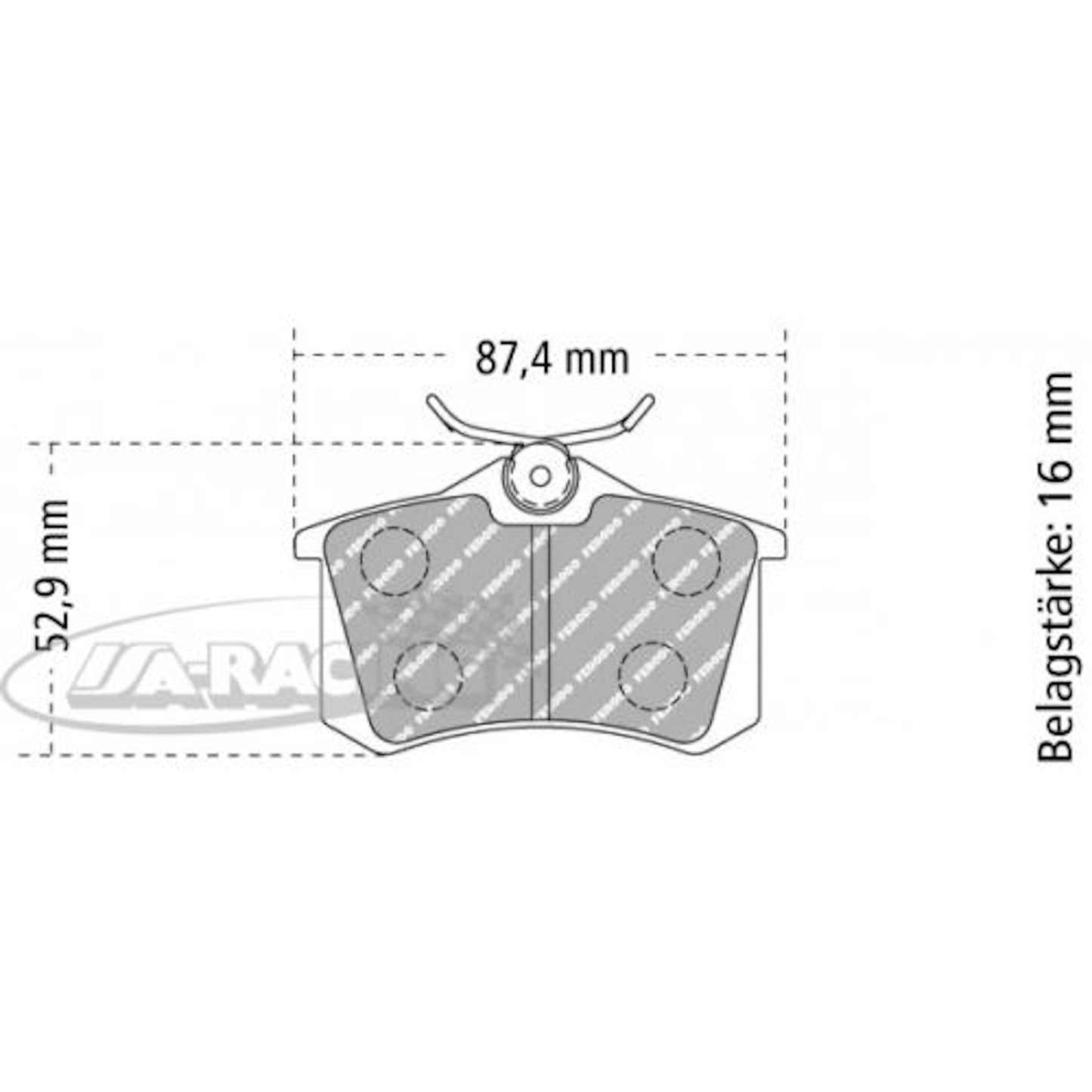 FCP1491 Ferodo Bremsbelag