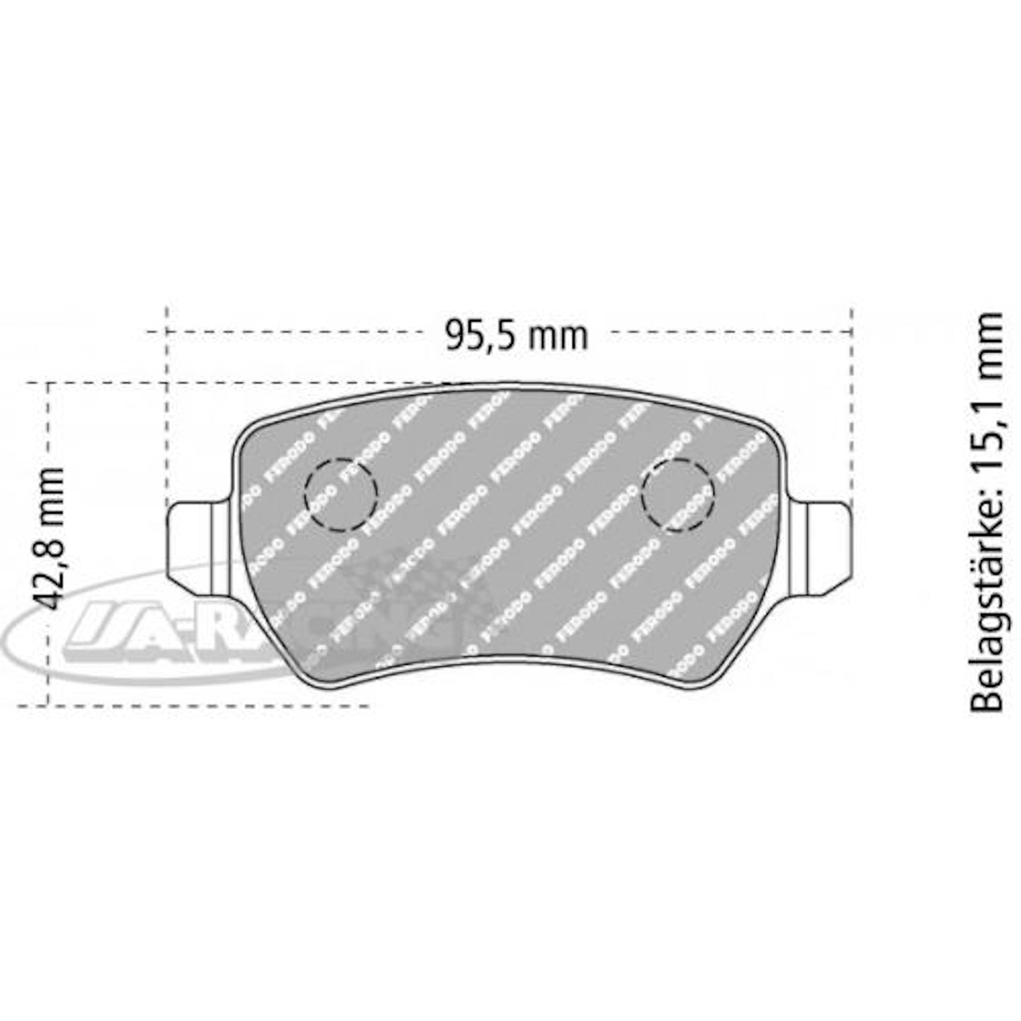 FCP1521 Ferodo Bremsbelag