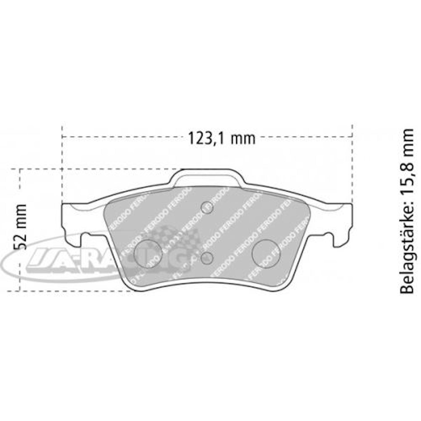 FCP1540 Ferodo Bremsbelag