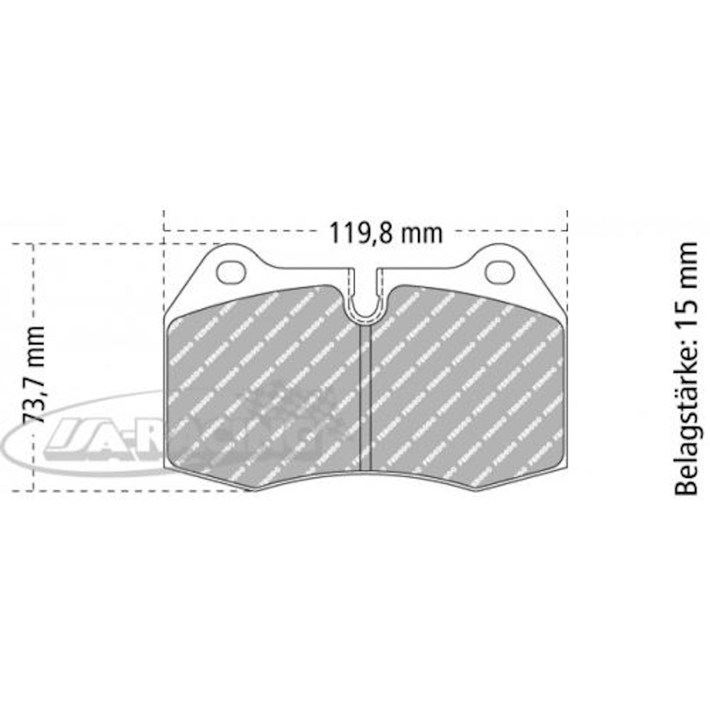 FCP1561 Ferodo Bremsbelag