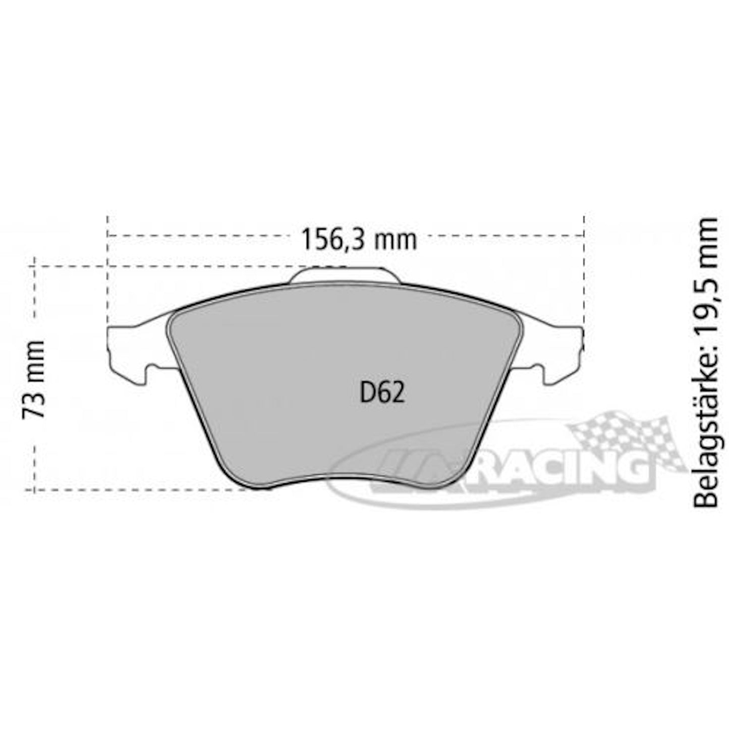 FCP1629 Ferodo Bremsbelag
