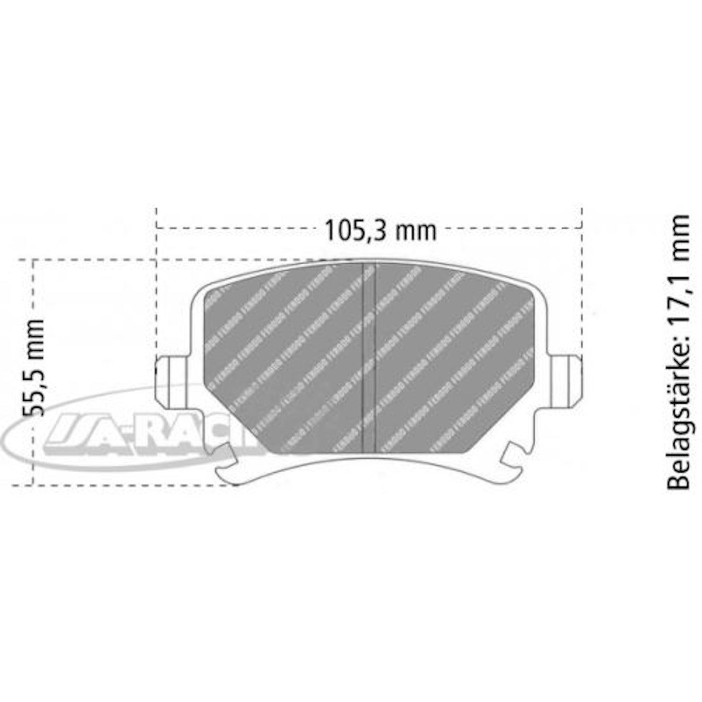 FCP1636 Ferodo Bremsbelag