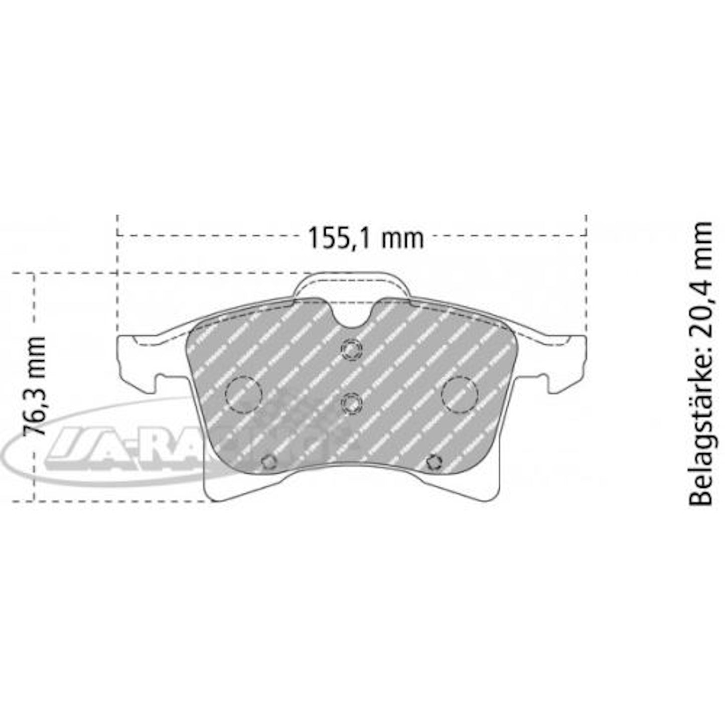 FCP1640 Ferodo Bremsbelag