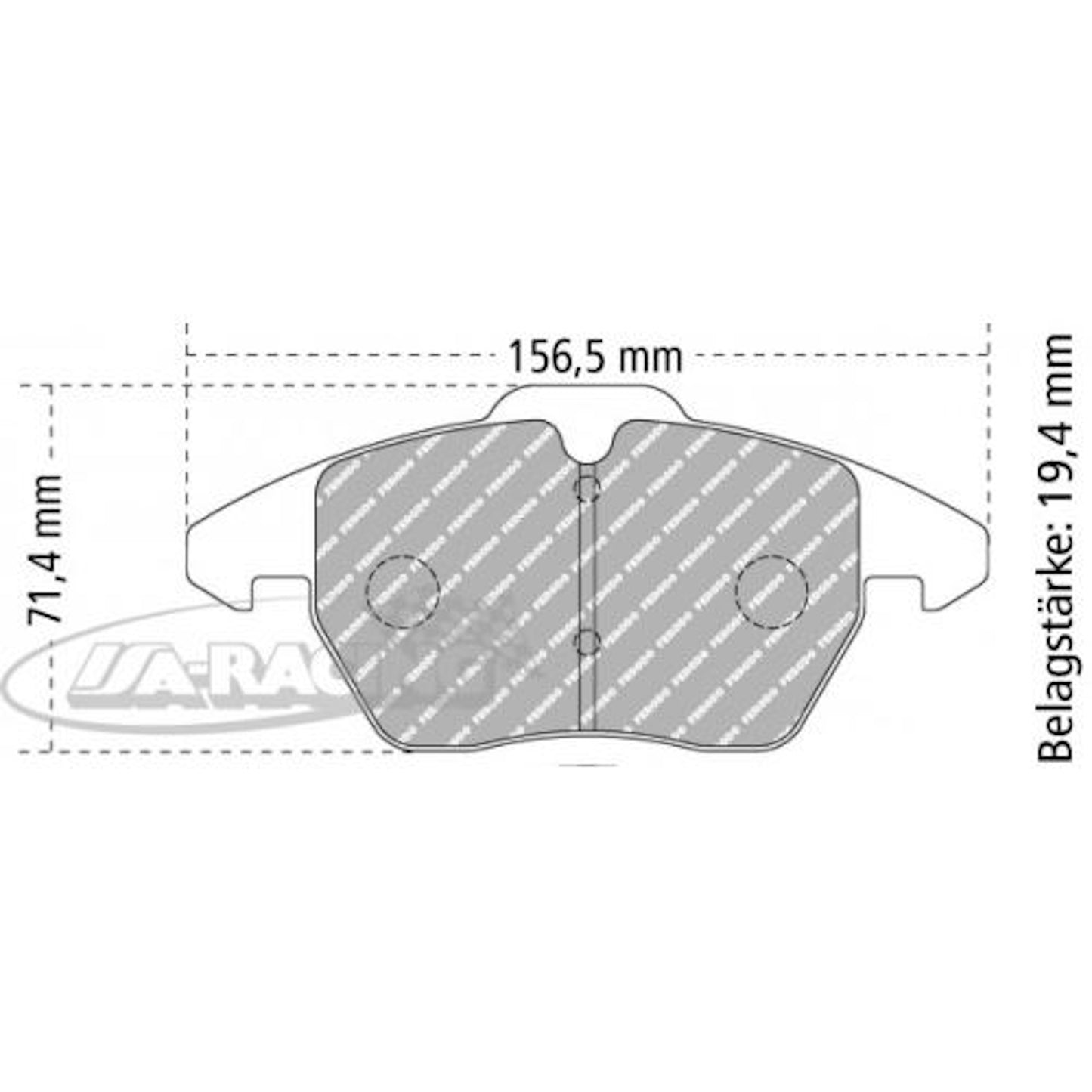 FCP1641 Ferodo Bremsbelag