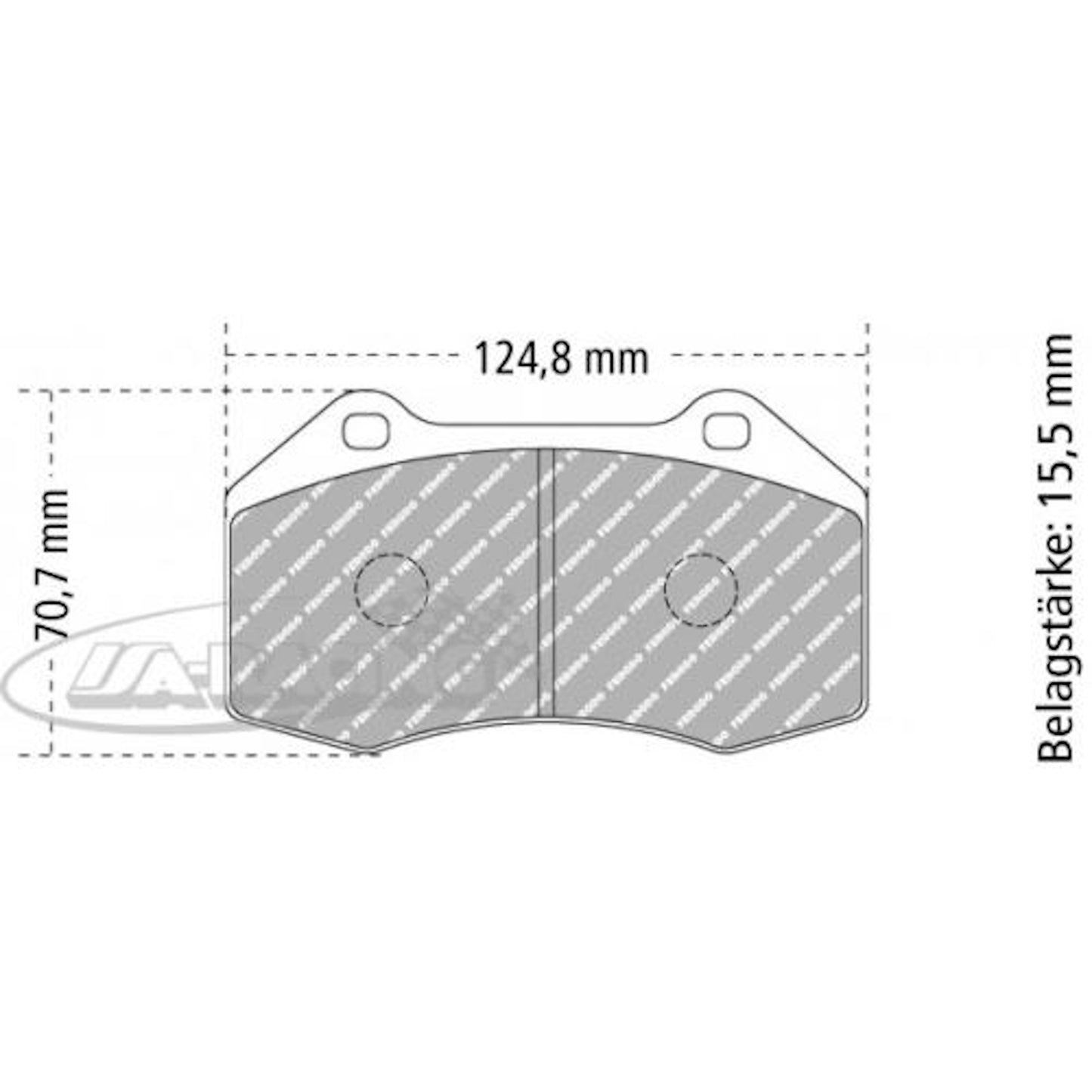 FCP1667 Ferodo Bremsbelag