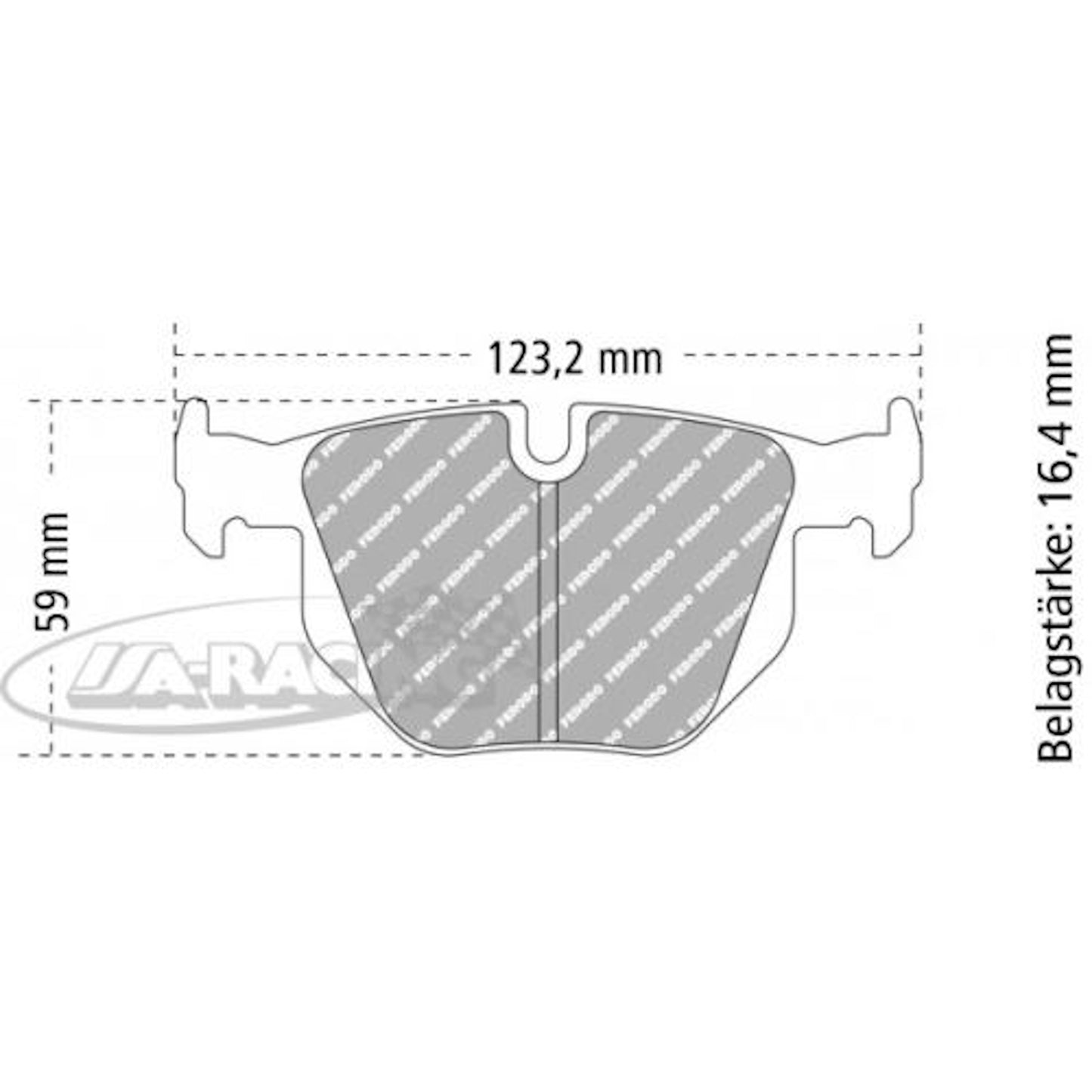 FCP1808 Ferodo Bremsbelag