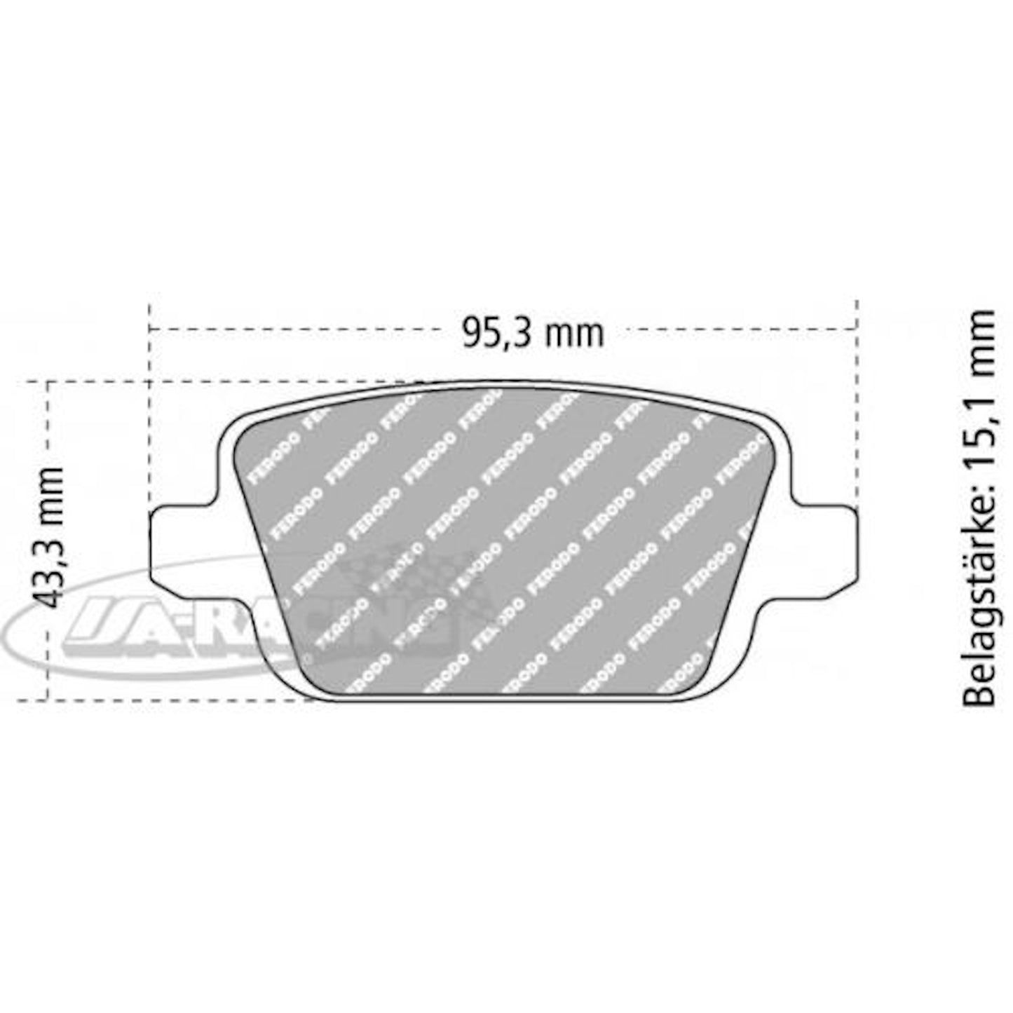 FCP1917 Ferodo Bremsbelag