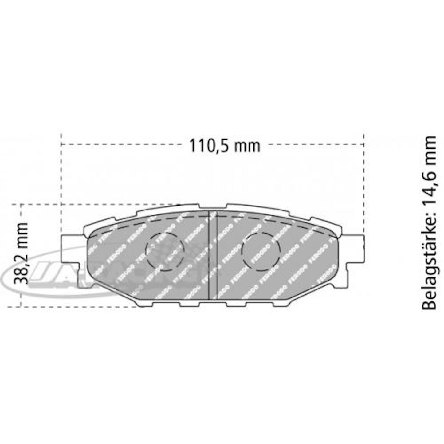 FCP1947 Ferodo Bremsbelag