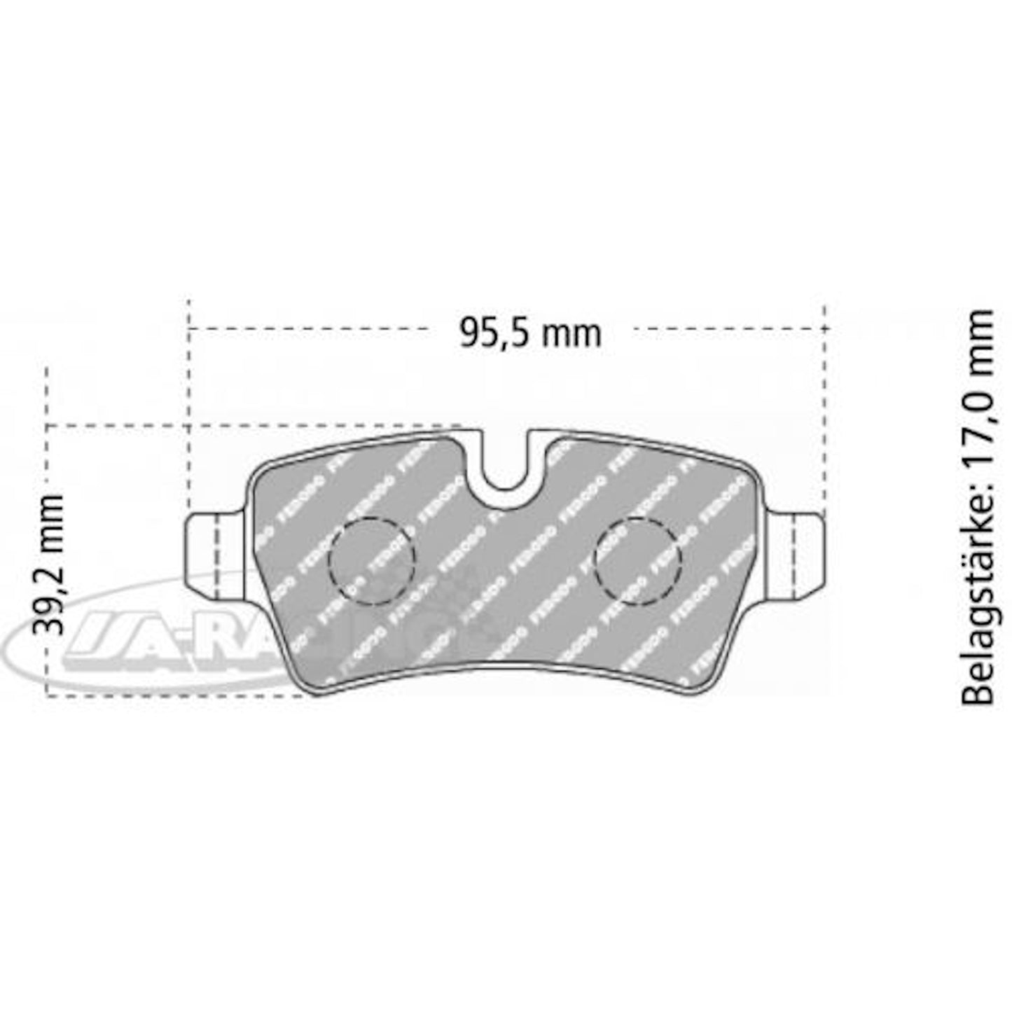 FCP1975 Ferodo Bremsbelag