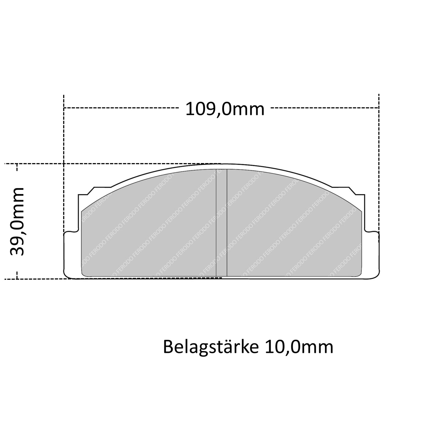 FCP22 Ferodo Bremsbelag
