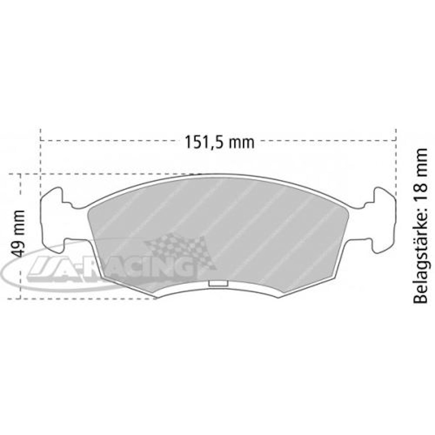 FCP276 Ferodo Bremsbelag