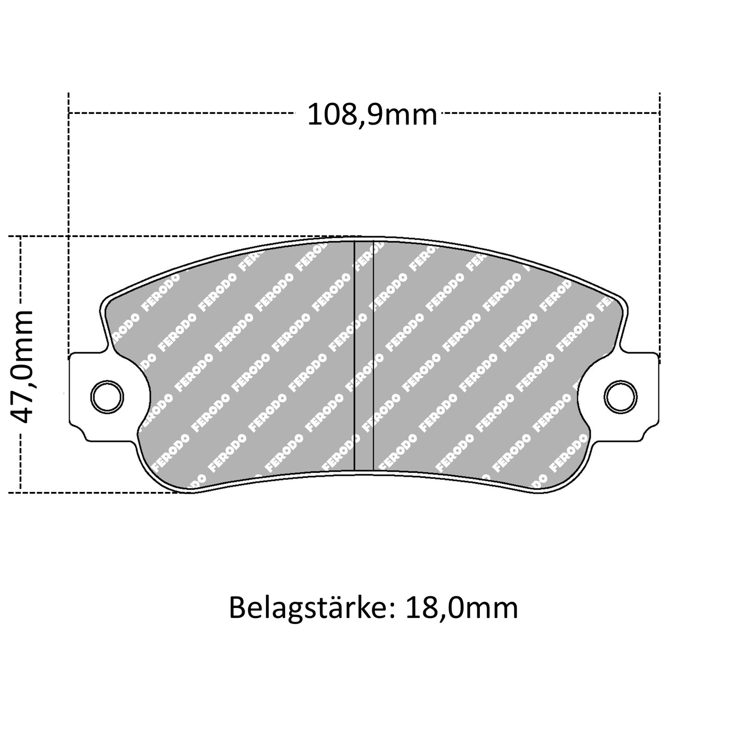 FCP351 Ferodo Bremsbelag