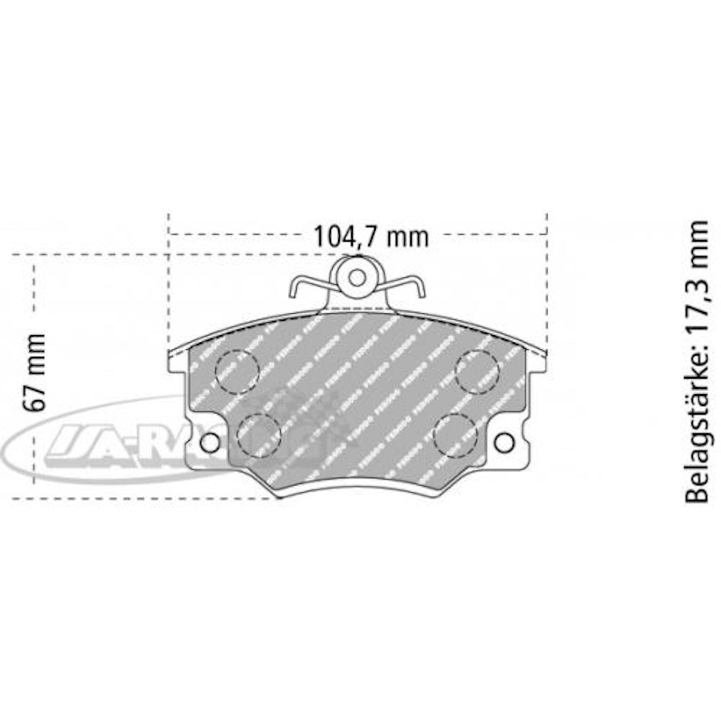 FCP370 Ferodo Bremsbelag