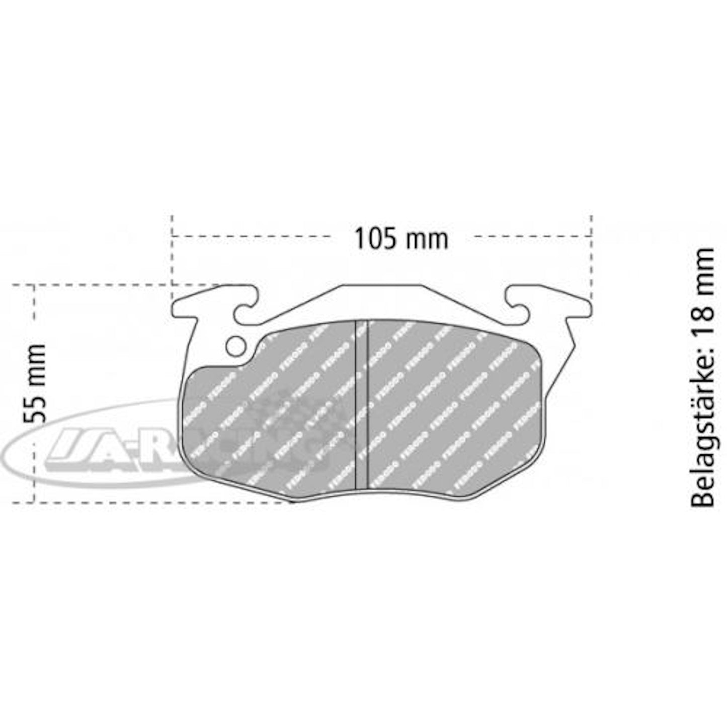 FCP393 Ferodo Bremsbelag
