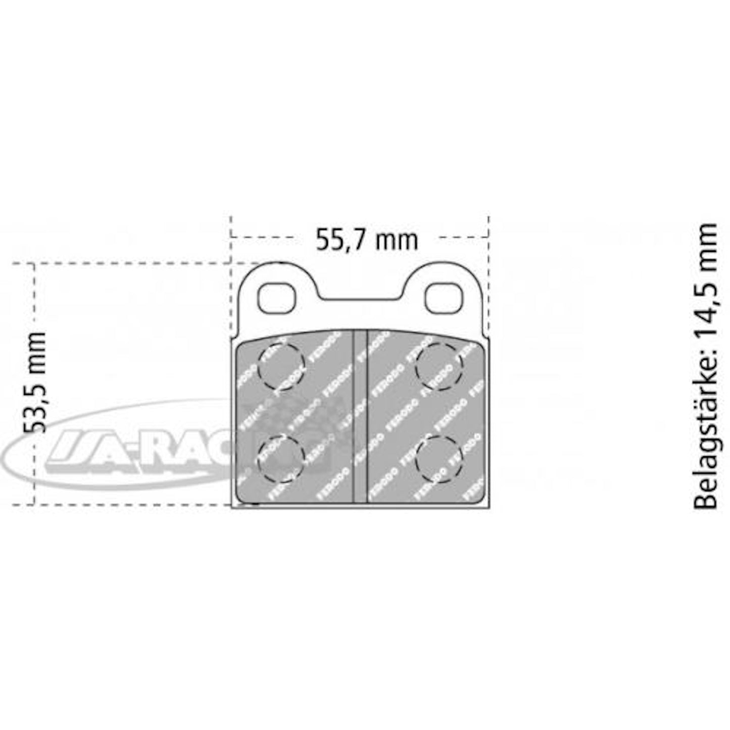 FCP3 Ferodo Bremsbelag