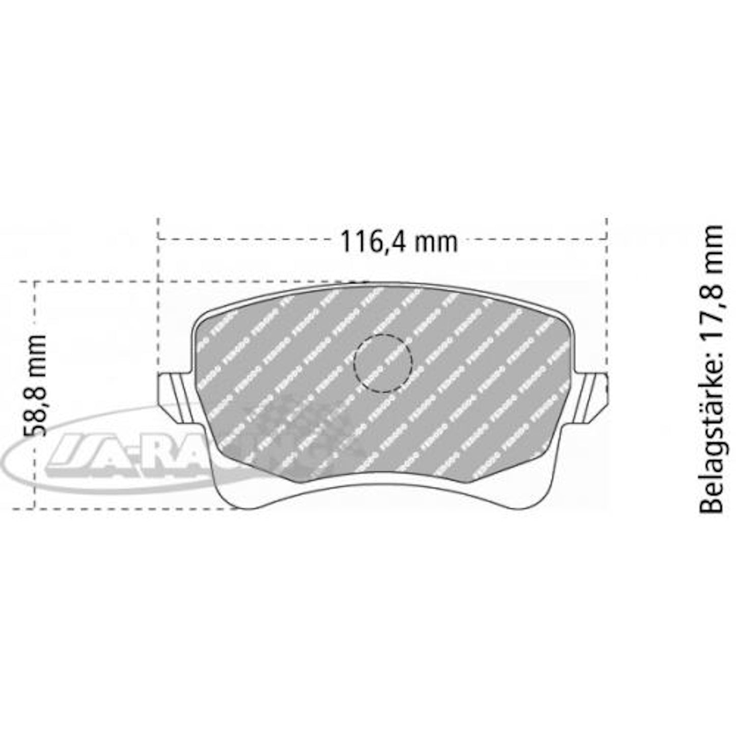 FCP4050 Ferodo Bremsbelag
