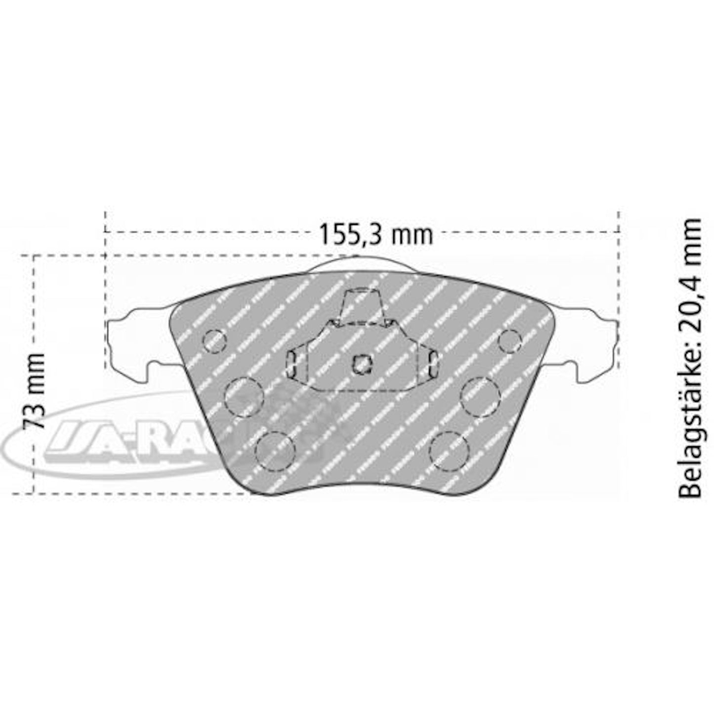 FCP4223 Ferodo Bremsbelag
