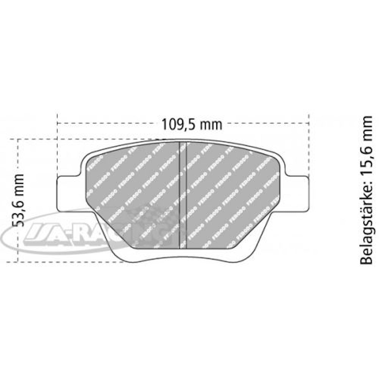 FCP4316 Ferodo Bremsbelag