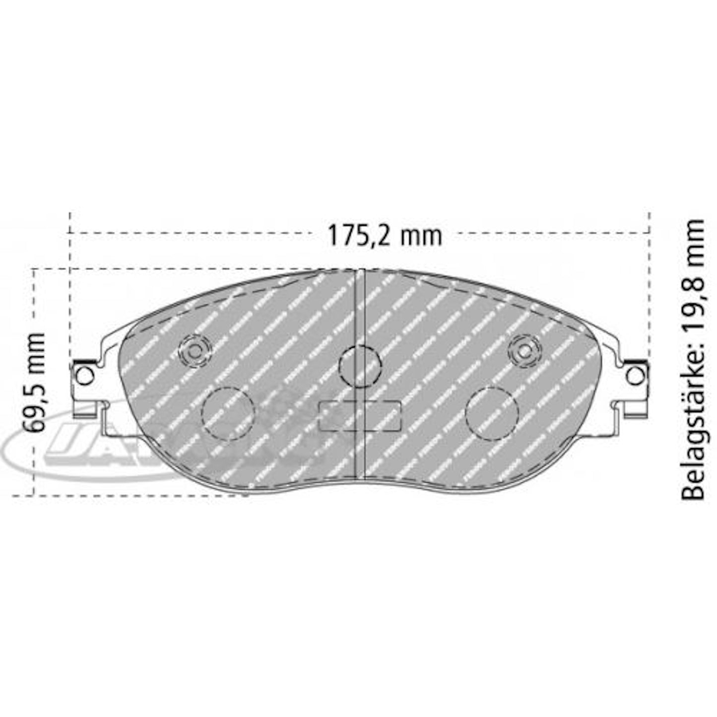 FCP4425 Ferodo Bremsbelag