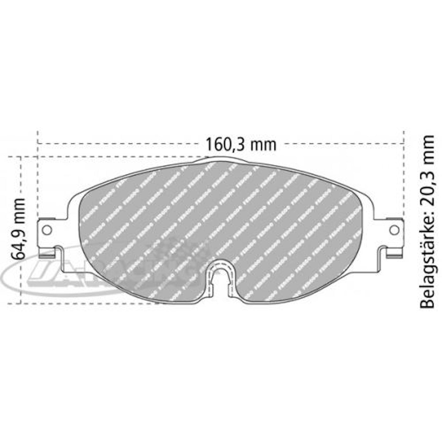 FCP4433 Ferodo Bremsbelag
