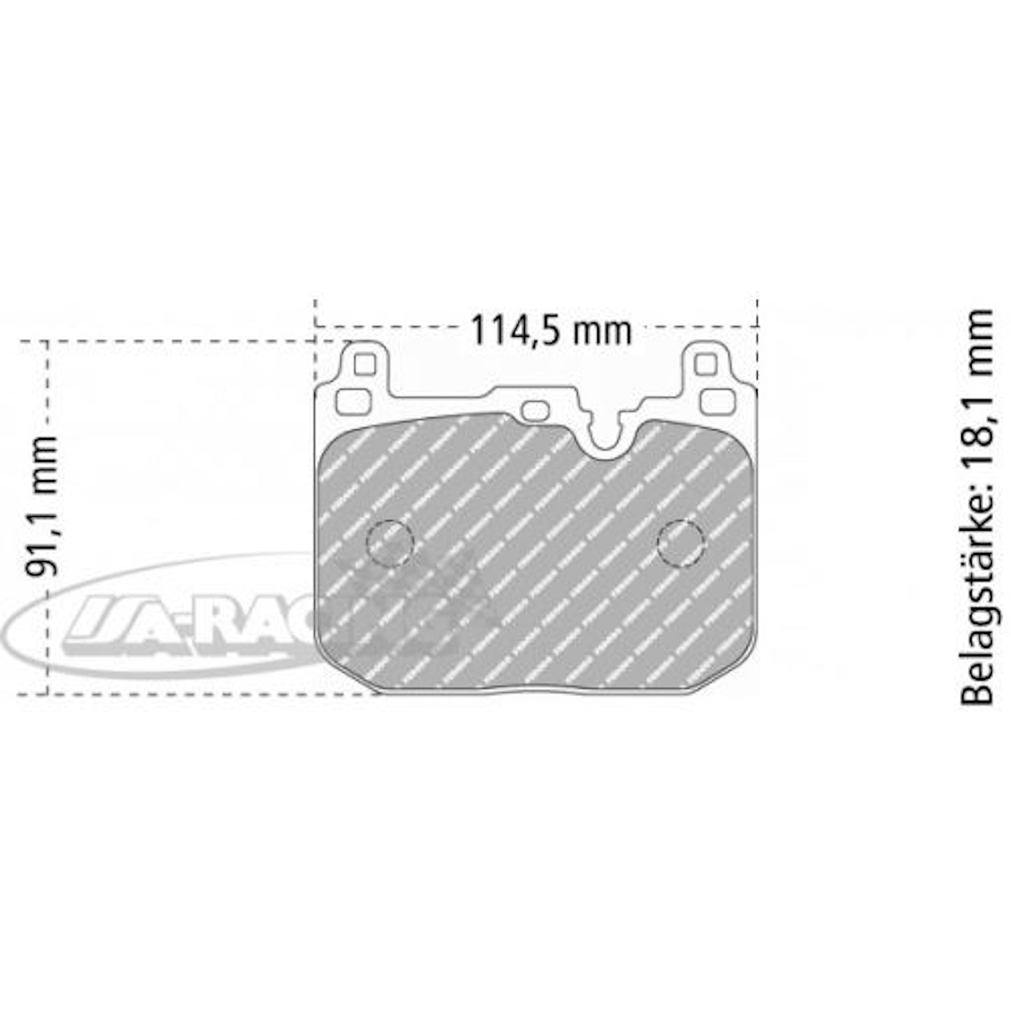 FCP4611 Ferodo Bremsbelag