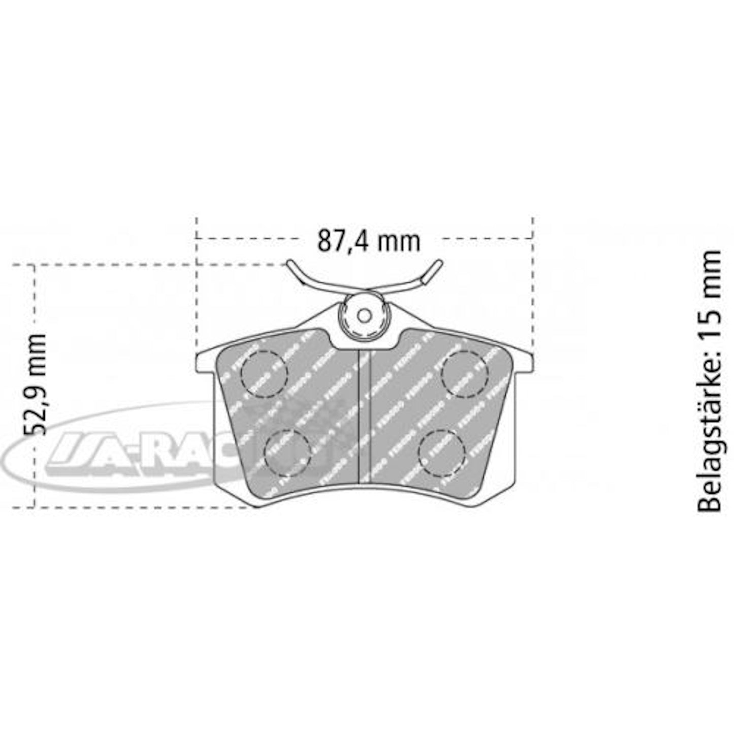 FCP541 Ferodo Bremsbelag