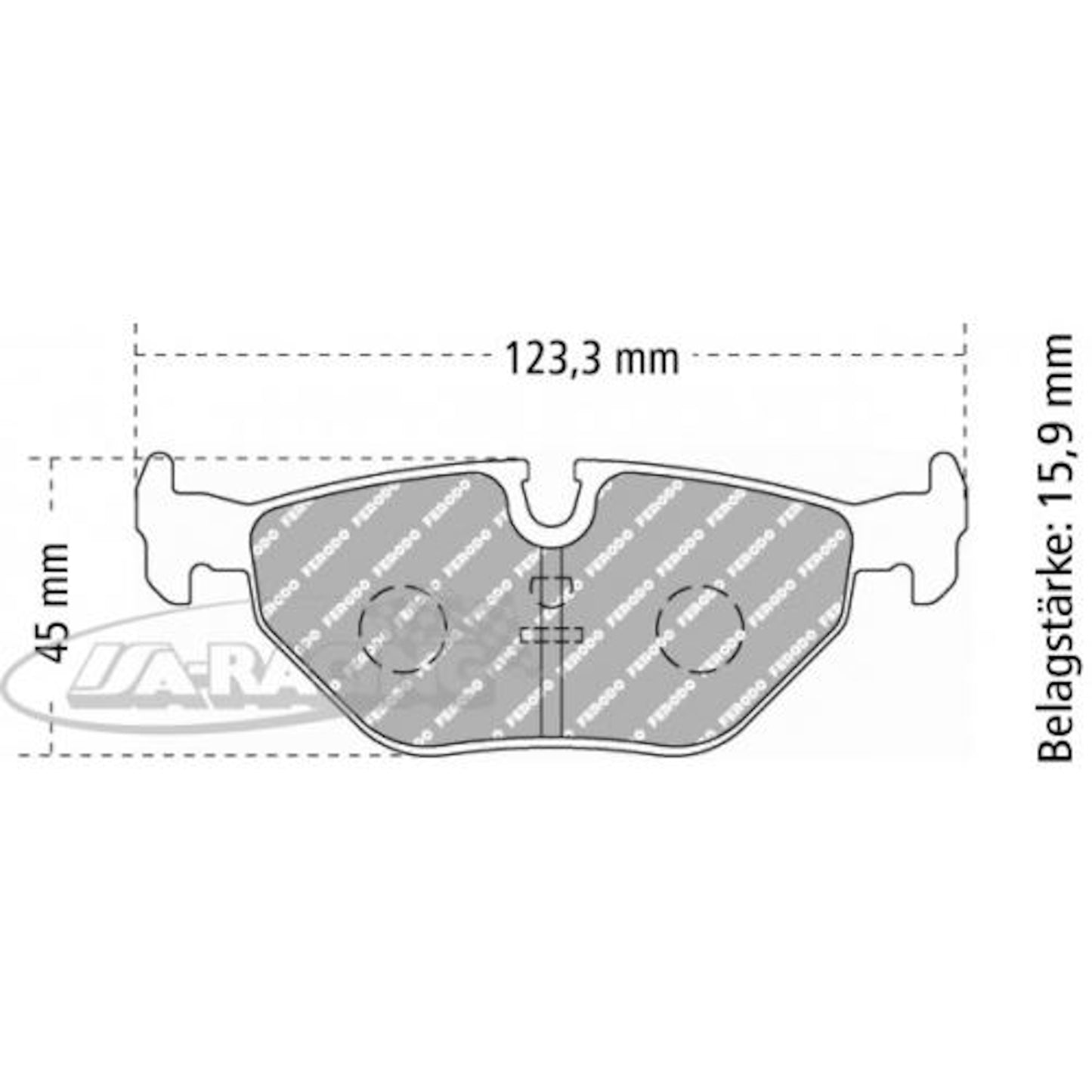 FCP578 Ferodo Bremsbelag