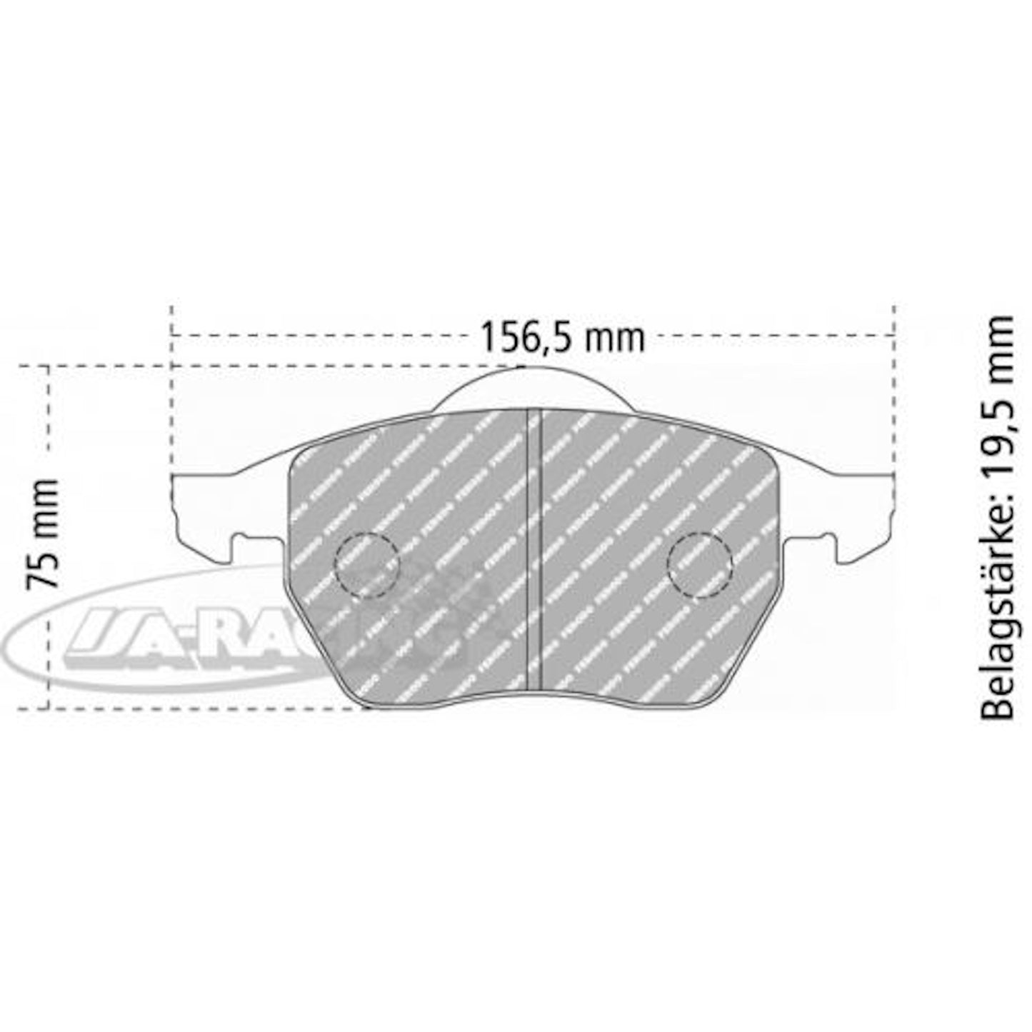 FCP590 Ferodo Bremsbelag