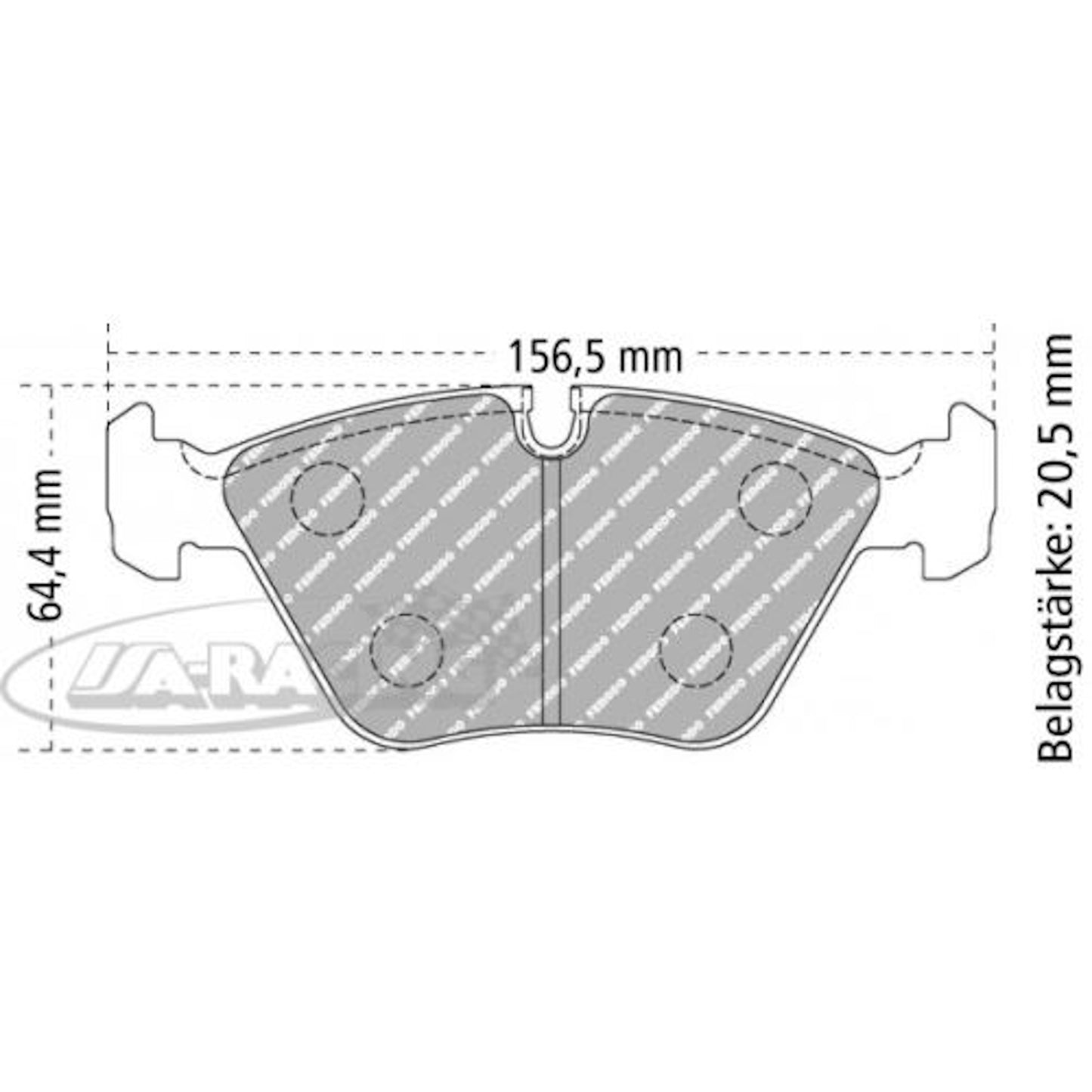 FCP779 Ferodo Bremsbelag