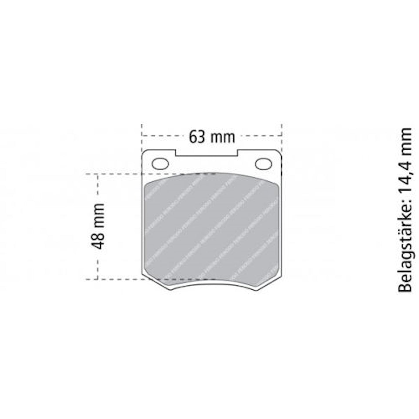 FCP810 Ferodo Bremsbelag
