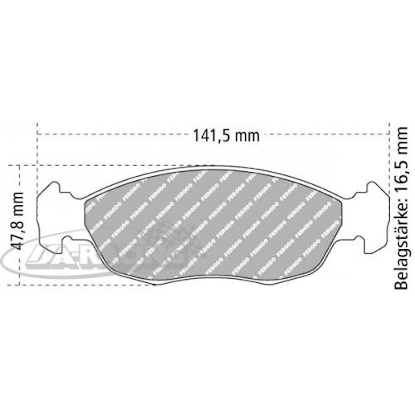 FCP876 Ferodo Bremsbelag