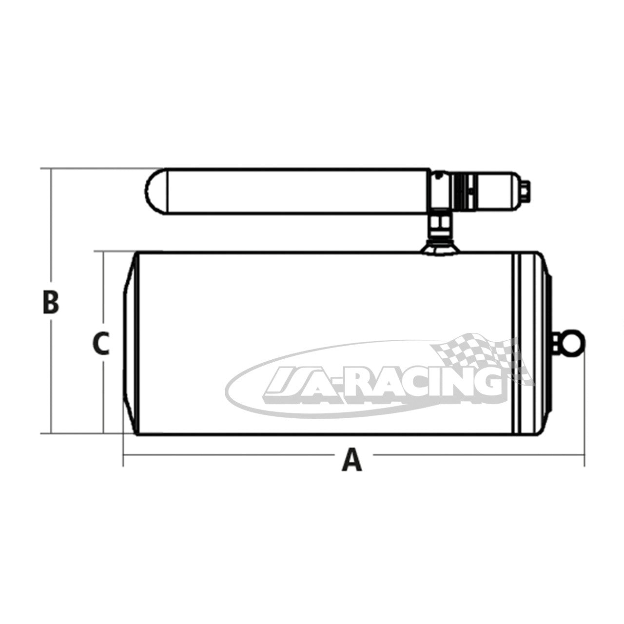 Feuerlöschsystem Zero 360, FIA-homol. Aluminium Behälter mit separater Druckkartusche, 1,5 Liter FK-5-1-12, eletrische Betätigung