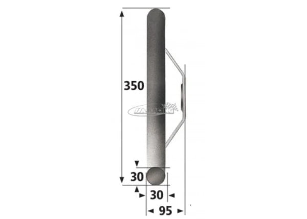 OMP Lenkrad Carbon D, Ø 350mm, Wildleder
