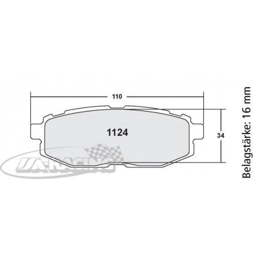 P1124 PFC Bremsbelag