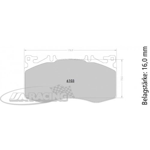 P6103 PFC Bremsbelag