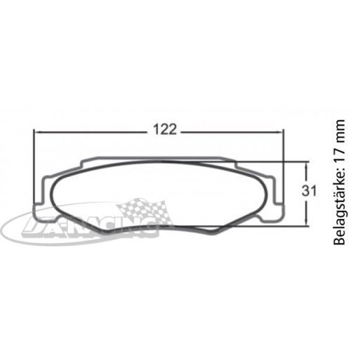 P0732 PFC Bremsbelag