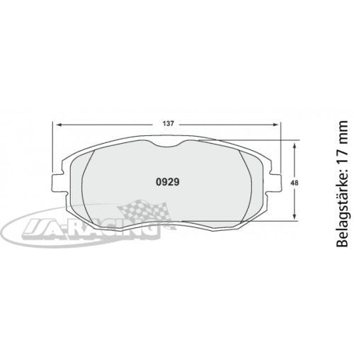 P0929 PFC Bremsbelag
