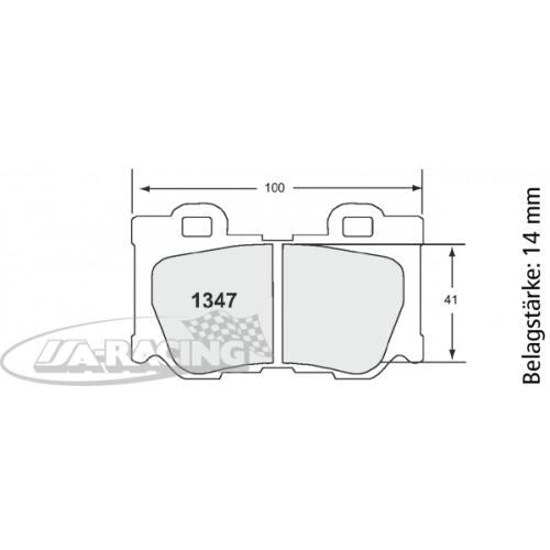 P1347 PFC Bremsbelag