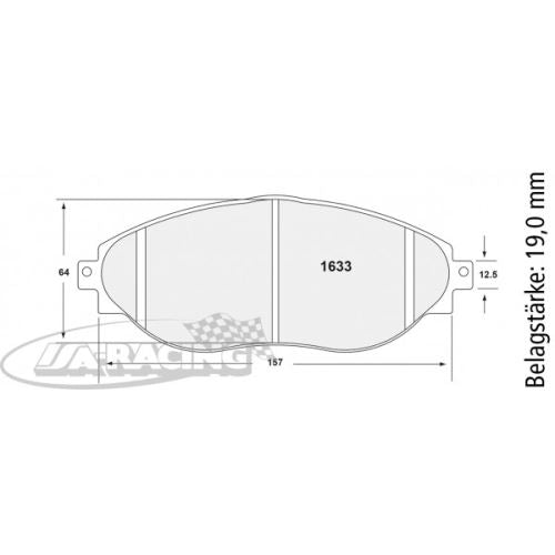 P1633 PFC Bremsbelag